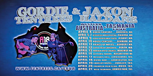 Primaire afbeelding van GORDIE TENTRES & JAXON HALDANE LIVE AT WILDER TASMANIA, GOWRIE PARK