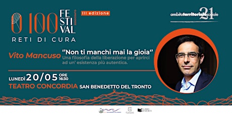 Vito Mancuso in "Non ti manchi mai la gioia"  Festival 0/100