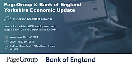 Primaire afbeelding van PageGroup & Bank of England Yorkshire Economic Update