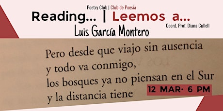 Reading... Luis García Montero primary image