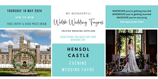 Hauptbild für Hensol Castle Evening Wedding Fayre - 16th May 2024 - 5pm to 8pm