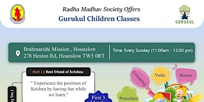 Primaire afbeelding van Gurukul Children Classes (Free)