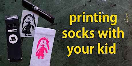 Printing socks with your kid in March