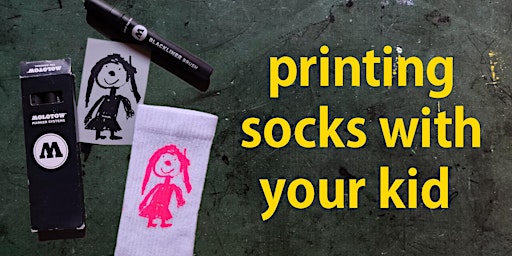 Primaire afbeelding van Printing socks with your kid in March