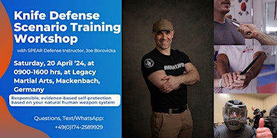 Hauptbild für Knife Defense Scenario Training Workshop