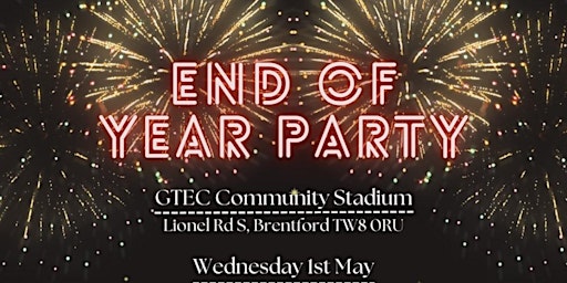 Primaire afbeelding van UCFB|GIS  End of Year Party - Wembley