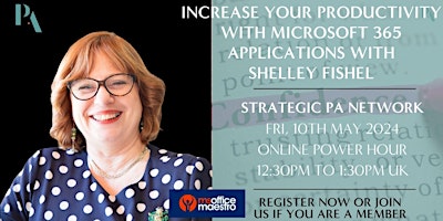 #StrategicPANetwork |ONLINE 10/05| INCREASE PRODUCTIVITY WITH MICROSOFT primary image