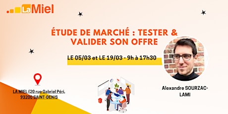 Imagem principal de ÉTUDE DE MARCHÉ : TESTER & VALIDER SON OFFRE