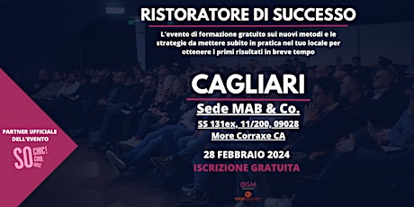 Primaire afbeelding van Ristoratore di Successo - Cagliari | 28/02/24