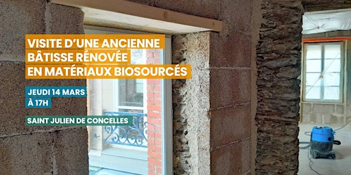 Hauptbild für Visite de chantier en matériaux biosourcés à Saint Julien de Concelles