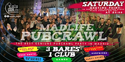 Imagem principal de Saturday International Bar Crawl & Fiesta!