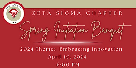 2024 Zeta Sigma Chapter BAP Spring Initiation Banquet