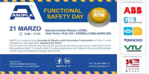 Immagine principale di Functional Safety Day ANIPLA 