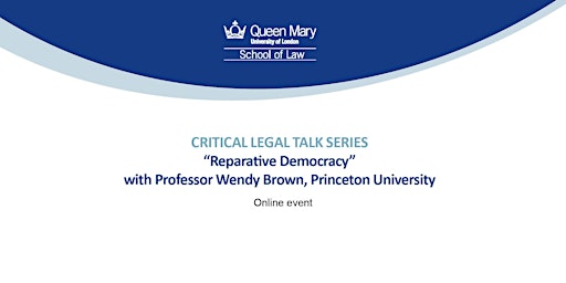 Imagen principal de Critical Legal Talk Series: "Reparative Democracy"