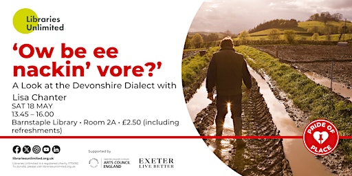 Imagem principal do evento ‘Ow be ee nackin’ vore? - A Look at the Devonshire Dialect