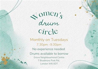 Women's drum circle in Hammersmith