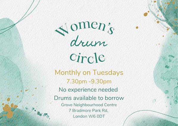 Women's drum circle in Hammersmith