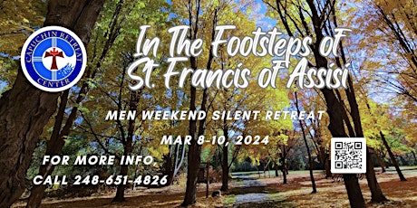 Men's Silent Retreat Weekend: In the Footsteps of St. Francis of Assisi primary image