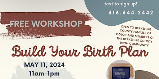 Imagem principal do evento Build Your Birth Plan!