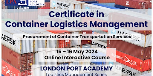 Imagem principal de Certificate in Container Logistics
