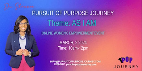 POP Journey Women's Empowerment "AS I AM" primary image