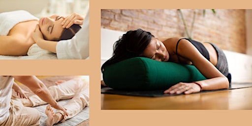 Imagem principal de Restorative Yoga with Massage and Sound Medicine