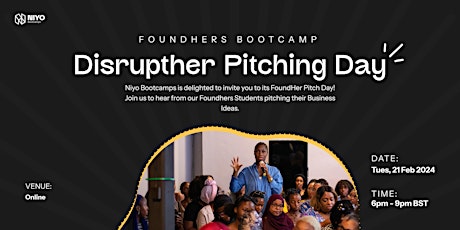 Imagem principal de DisruptHer Pitching Day (Virtual)