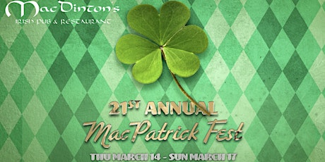 Primaire afbeelding van MacPatrick Fest "Get Lucky Friday" Party at MacDinton's!