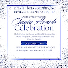 Epsilon Beta Zeta Chapter Awards Celebration