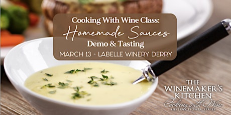 Cooking With Wine Class: Homemade Sauces Demo & Tasting (Derry) primary image