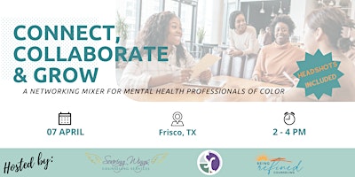 Primaire afbeelding van Connect, Collaborate & Grow: Mixer for Mental Health Professionals of Color