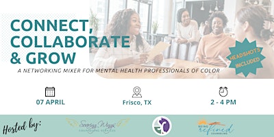 Connect, Collaborate & Grow: Mixer for Mental Health Professionals of Color  primärbild