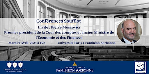 Immagine principale di Conférences Soufflot, rencontre avec Pierre Moscovici 