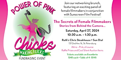 Primaire afbeelding van Chicks Making Flicks Power of Pink Brunch!