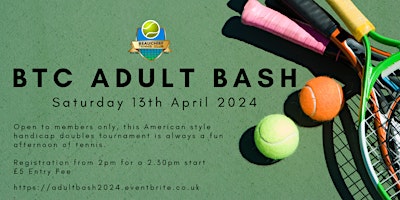 Beauchief Tennis Club Adult Bash primary image