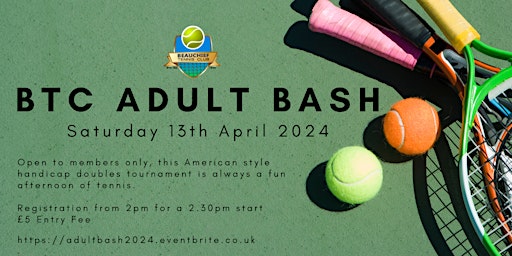 Hauptbild für Beauchief Tennis Club Adult Bash