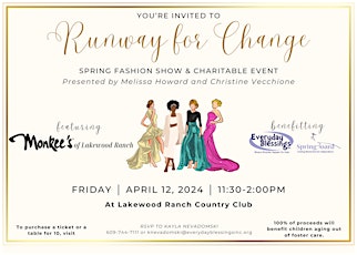 Runway for Change: Spring Fashion Show & Charitable Event
