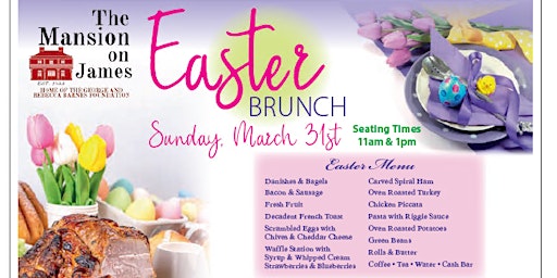 Imagem principal de Easter Brunch at The Mansion on James