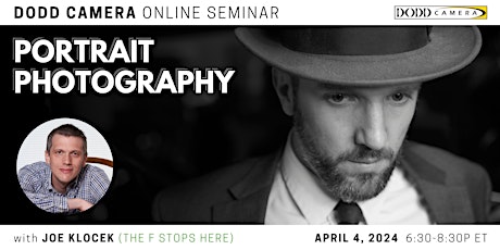 Portrait Photography - An online seminar by Dodd Camera and Joe Klocek primary image