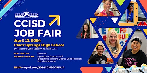 Imagem principal do evento Clear Creek ISD 2024-2025 Job Fair