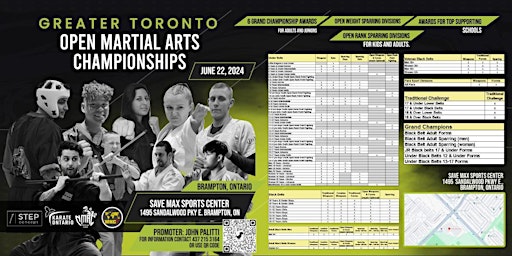Imagen principal de Greater Toronto Open Martial Arts Championships