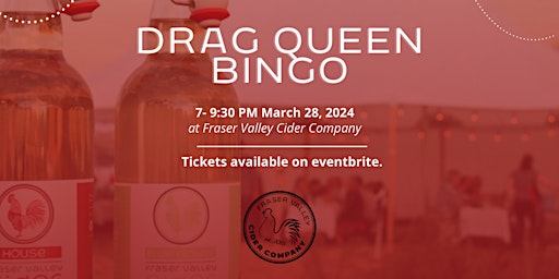 Drag Bingo at The Cidery March 28  primärbild