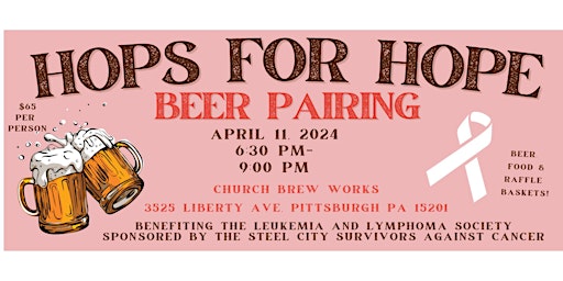 HOPS FOR HOPE BEER PAIRING FUNDRAISER primary image
