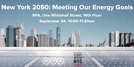 New York 2050: Meeting Our Energy Goals primary image