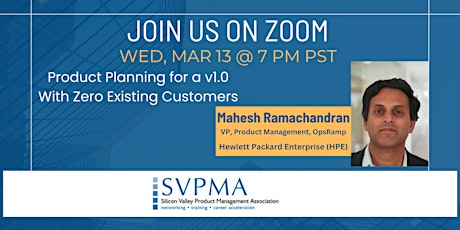 Product Planning for a v1.0 with Mahesh Ramachandran, OpsRamp, HPE primary image