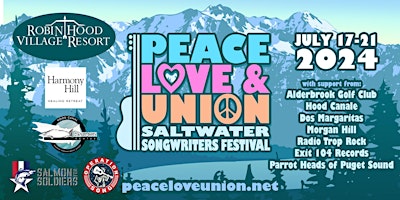 Primaire afbeelding van Peace, Love & Union Saltwater Songwriter Festival (21+)