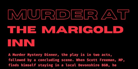 Murder at The Marigold Inn - Murder Mystery Night