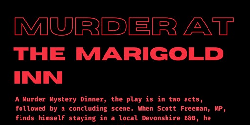 Imagen principal de Murder at The Marigold Inn - Murder Mystery Night