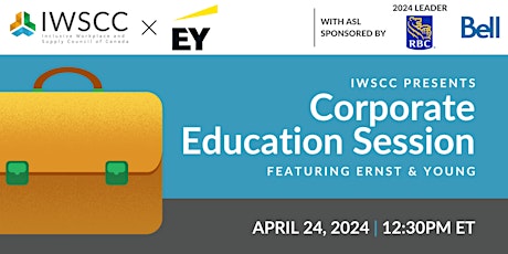 IWSCC and EY Corporate Education Session primary image