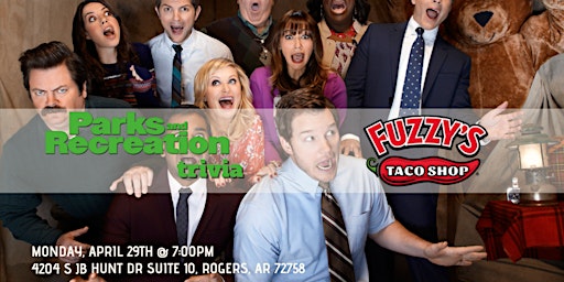 Imagen principal de Parks and Rec Trivia at Fuzzy's Taco Shop